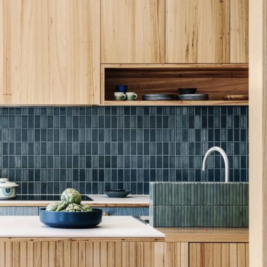 Nagara Dark Blue Mosiac Tiles - Tiles Melbourne | Tiento